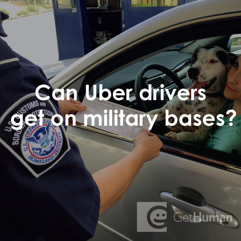 Can Uber Drivers Get on Military Bases?