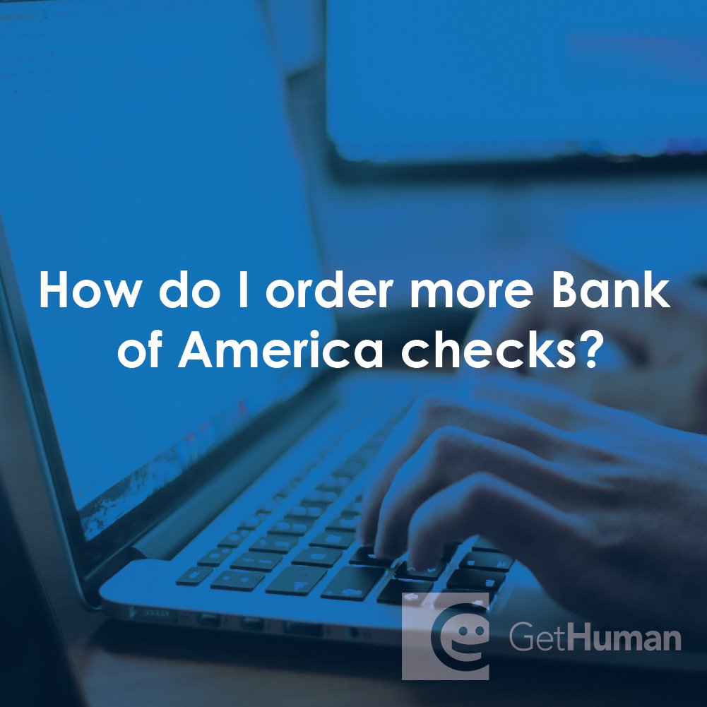 How Do I Order More Bank of America Checks?