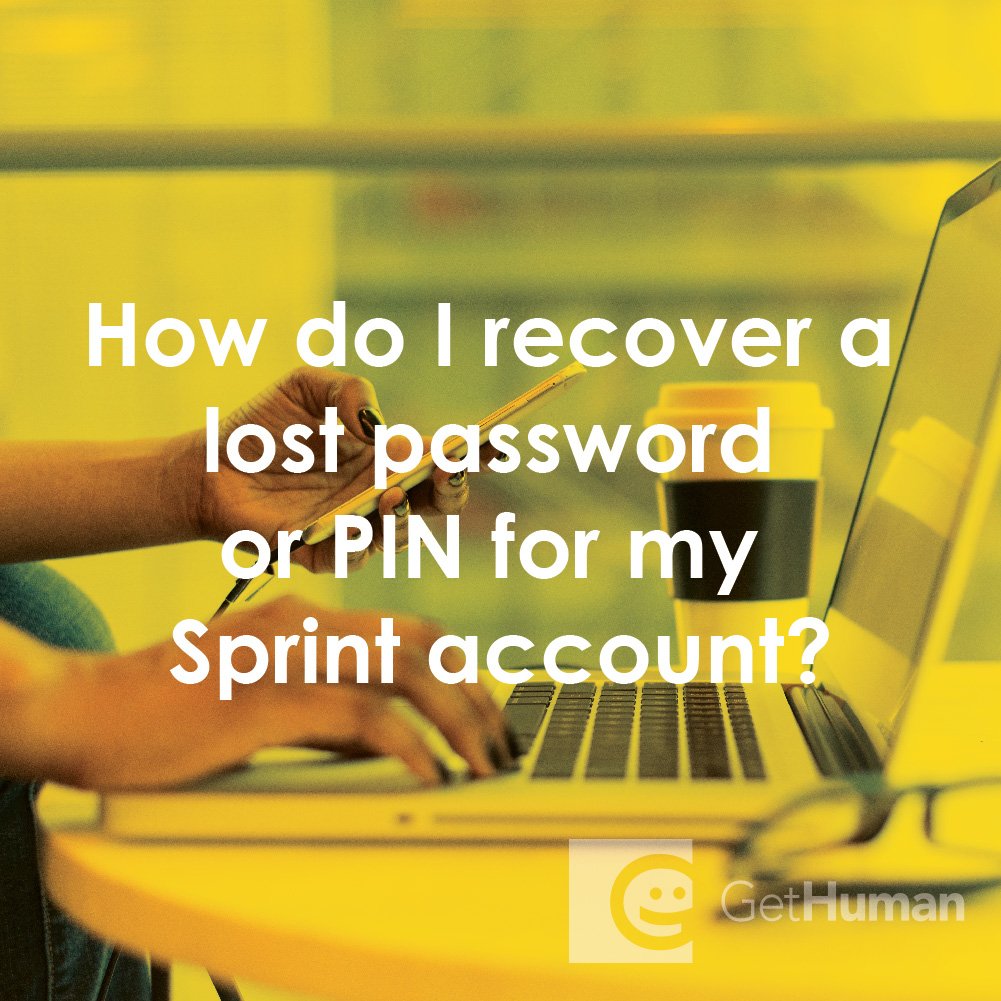 How Do I Recover A Lost Password Or Pin For My Sprint Account 