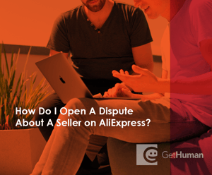 How do I open a dispute about a seller on AliExpress?