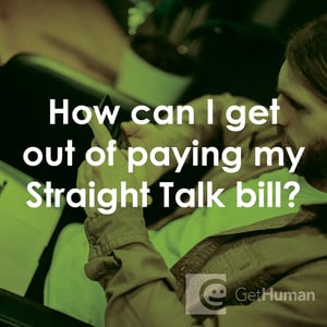 How Can I Get Out of Paying My Straight Talk Bill?