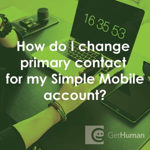 How Do I Change Primary Contact for My Simple Mobile Account?