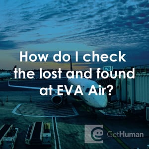 How Do I Check the Lost and Found at EVA Air?