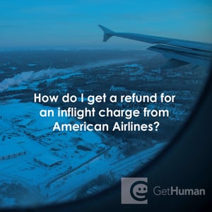 How Do I Get a Refund for an Inflight Charge from American Airlines?