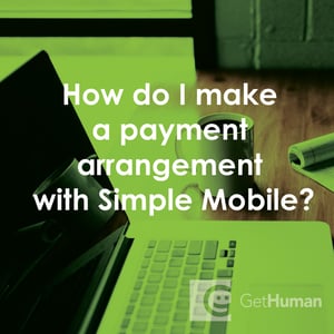 How Do I Make a Payment Arrangement with Simple Mobile?