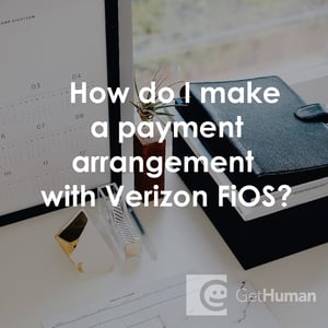 How Do I Make a Payment Arrangement with Verizon FiOS?
