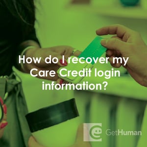 How Do I Recover My Care Credit Login Information?