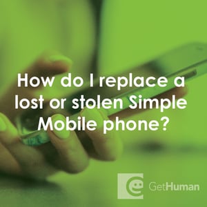 How Do I Replace a Lost or Stolen Simple Mobile Phone?