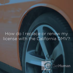 How Do I Replace or Renew My License with the California Dmv?
