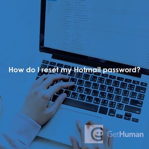 How Do I Reset My Hotmail Password?