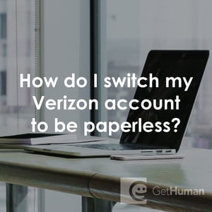 How Do I Switch My Verizon Account to Be Paperless?