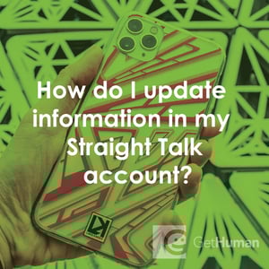 How Do I Update Information in My Straight Talk Account?