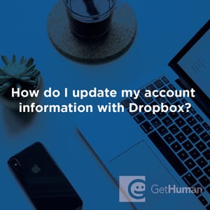 How Do I Update My Account Information with Dropbox?
