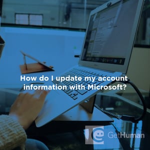 How Do I Update My Account Information with Microsoft?