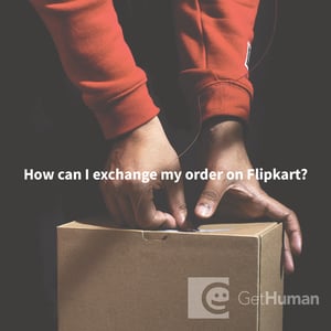 How can I exchange my order on FlipKart?