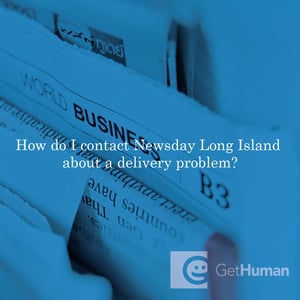 How do I contact Newsday Long Island about a delivery problem?