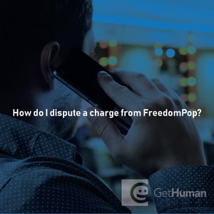 How do I dispute a charge from FreedomPop?