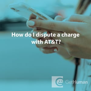 How do I dispute a charge with AT&T?