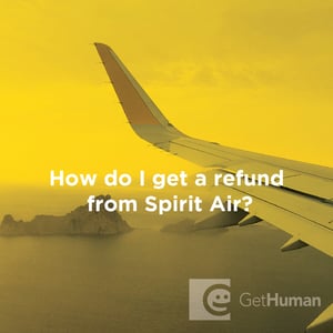 How do I get a refund from Spirit Air?
