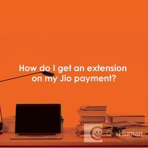 How do I get an extension on my Jio payment?