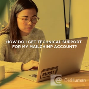 How do I get technical support for My MailChimp account?