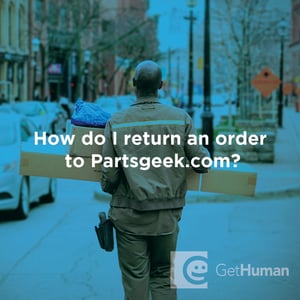 How do I return an order to