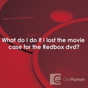 What Do I Do If I Lost the Movie Case for the Redbox Dvd?
