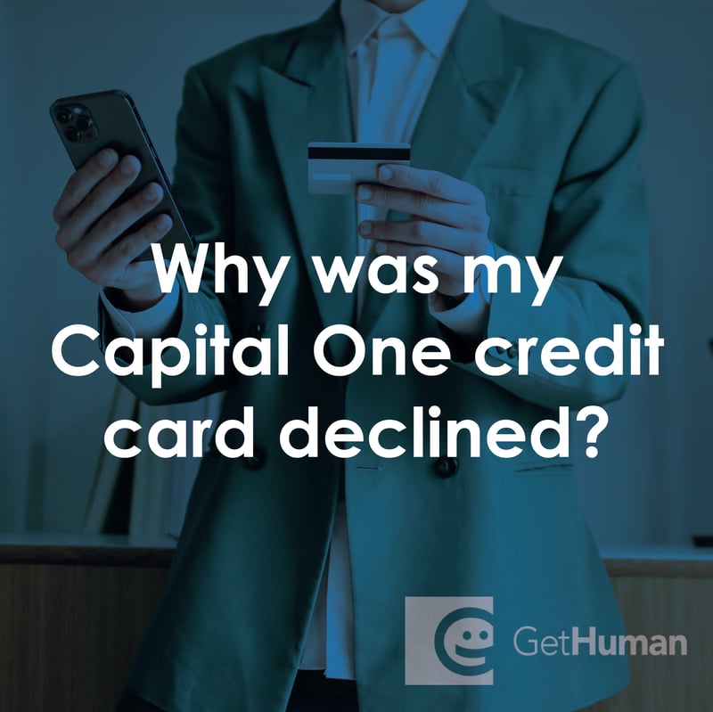 Why Was My Capital One Credit Card Declined?