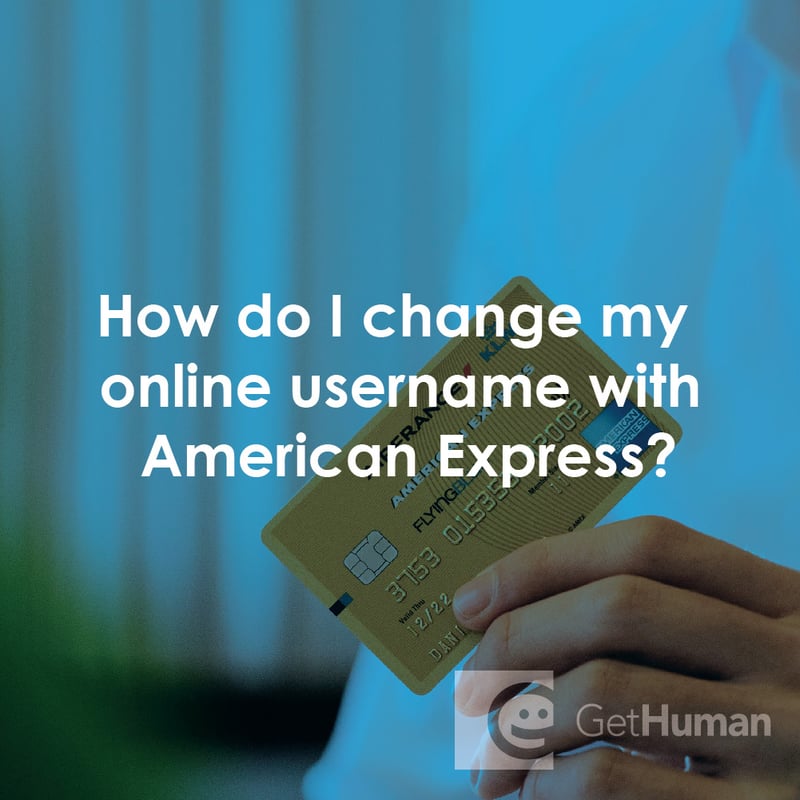 How Do I Change My Online Username with American Express?
