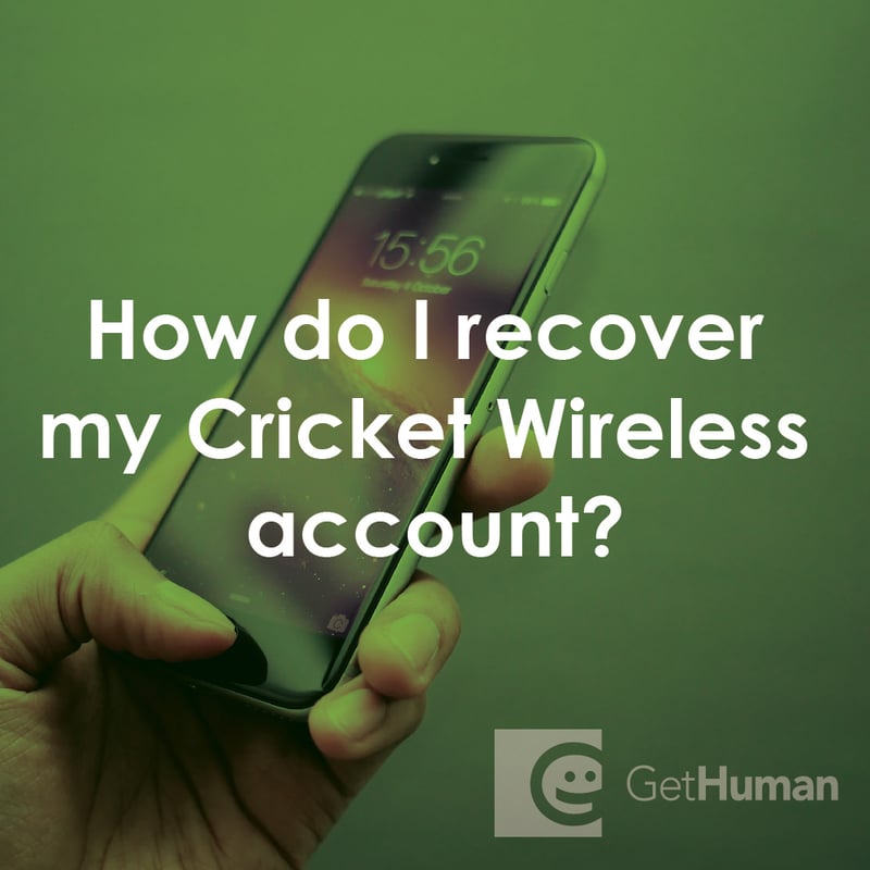How Do I Recover My Cricket Wireless Account?