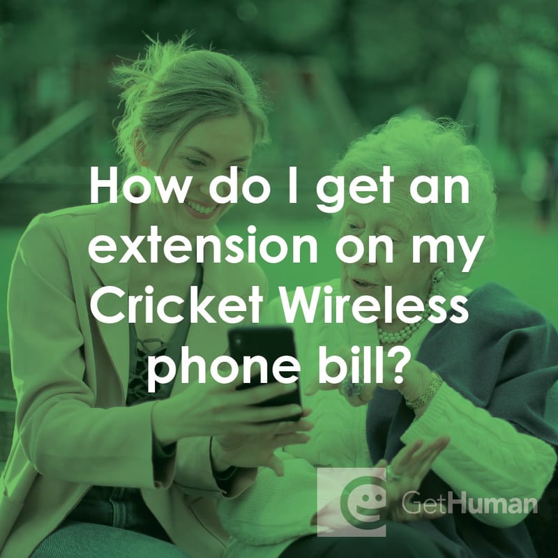 How Do I Get an Extension on My Cricket Wireless Phone Bill?