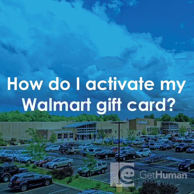 How Do I Activate My Walmart Gift Card?