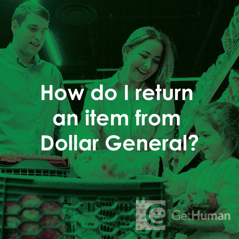 How Do I Return an Item from Dollar General?