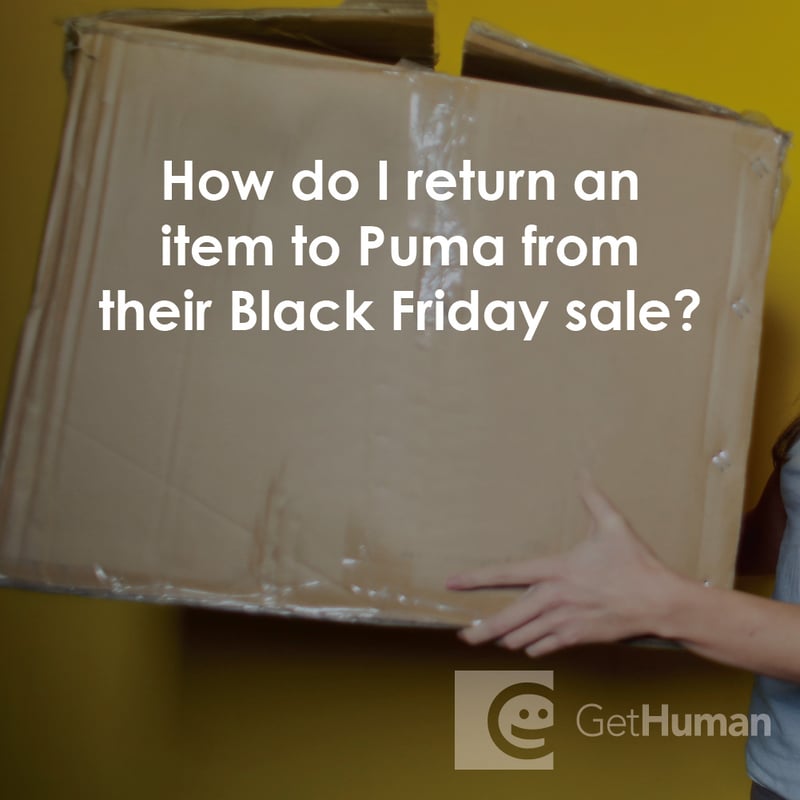 How Do I Return an Item to Puma from Their Black Friday Sale?