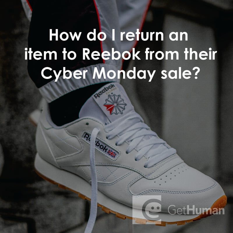 How Do I Return an Item to Reebok from Their Cyber Monday Sale?