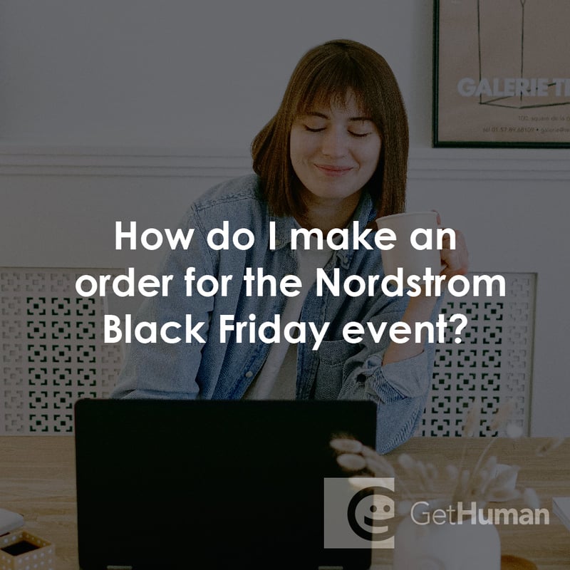 How Do I Make an Order for the Nordstrom Black Friday Event?