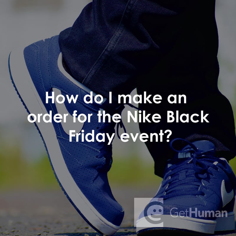 How Do I Make an Order for the Nike Black Friday Event?