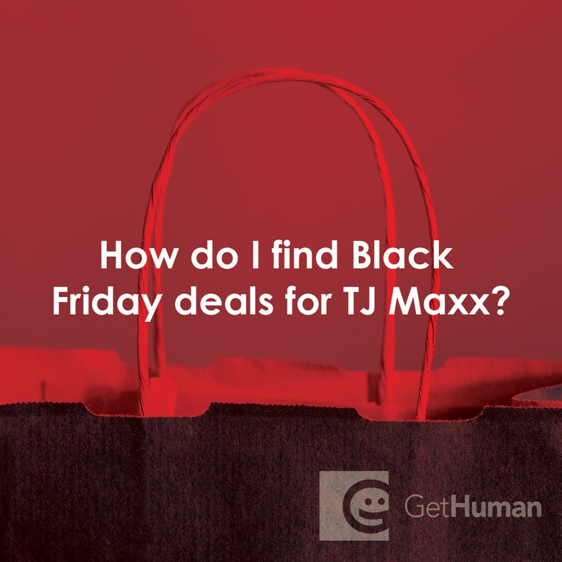 How Do I Find Black Friday Deals for TJ Maxx?