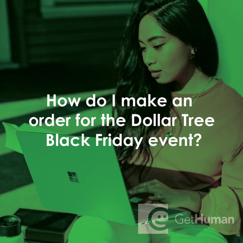 How Do I Make an Order for the Dollar Tree Black Friday Event?