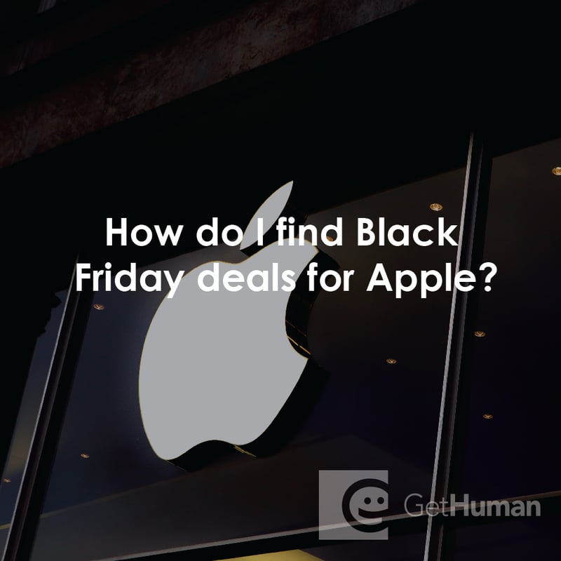 How Do I Find Black Friday Deals for Apple?