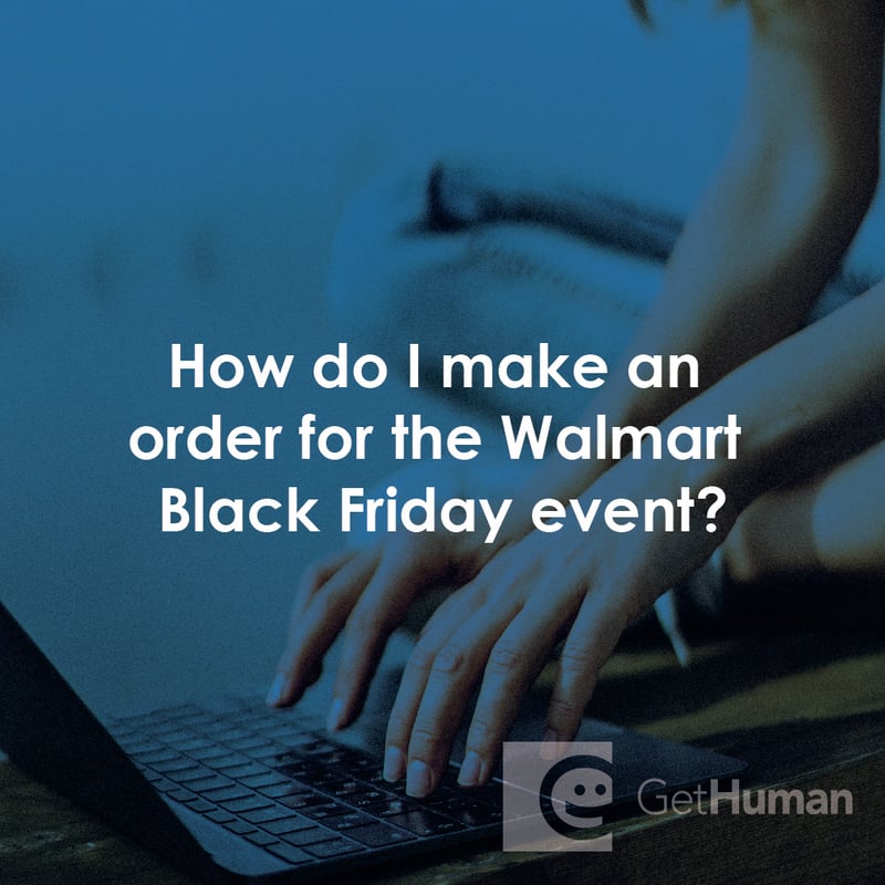 How Do I Make an Order for the WalMart Black Friday Event?