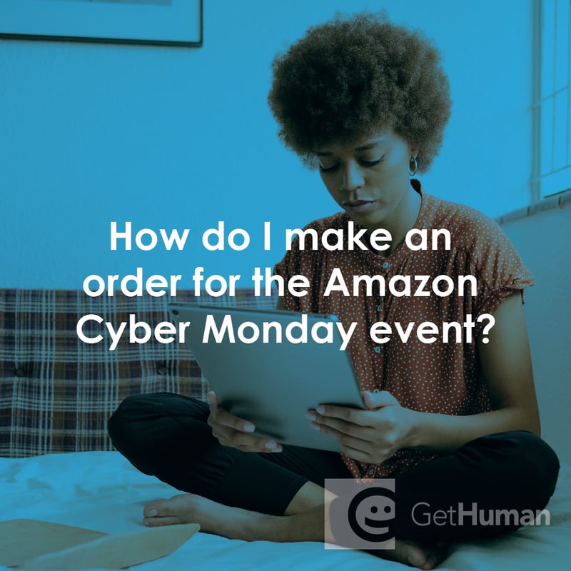 How Do I Make an Order for the Amazon Cyber Monday Event?
