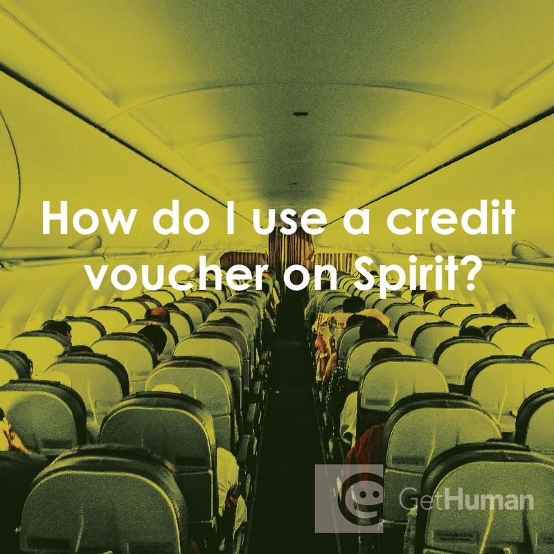 How Do I Use a Credit Voucher on Spirit?