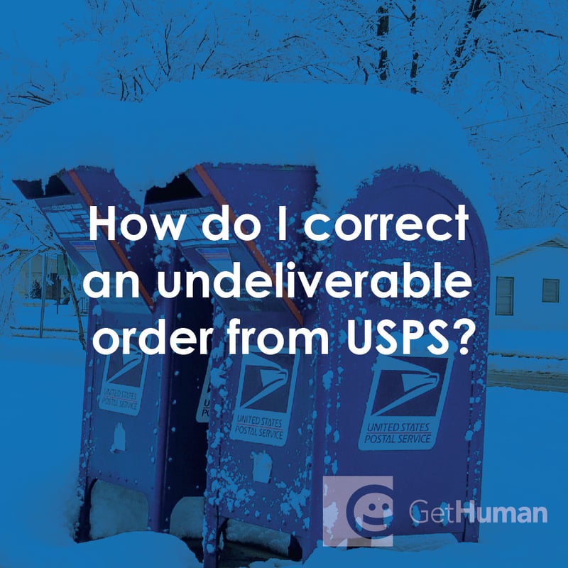 How Do I Correct an Undeliverable Order from Usps?