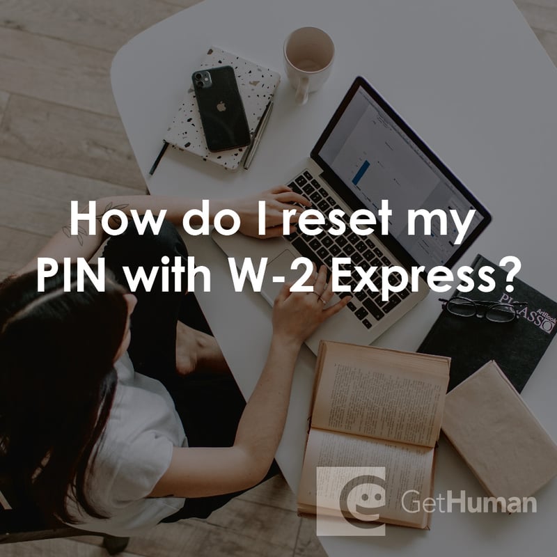 How Do I Reset My Pin with W-2 eXpress?