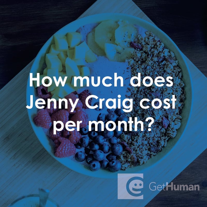 How Much Does Jenny Craig Cost Per Month?