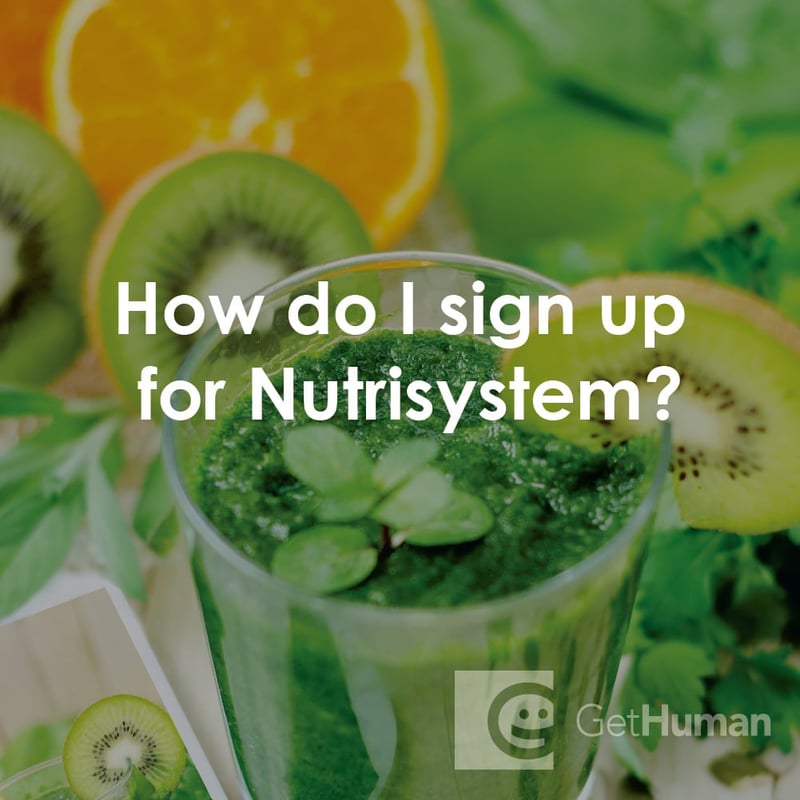 How Do I Sign Up for NutriSystem?