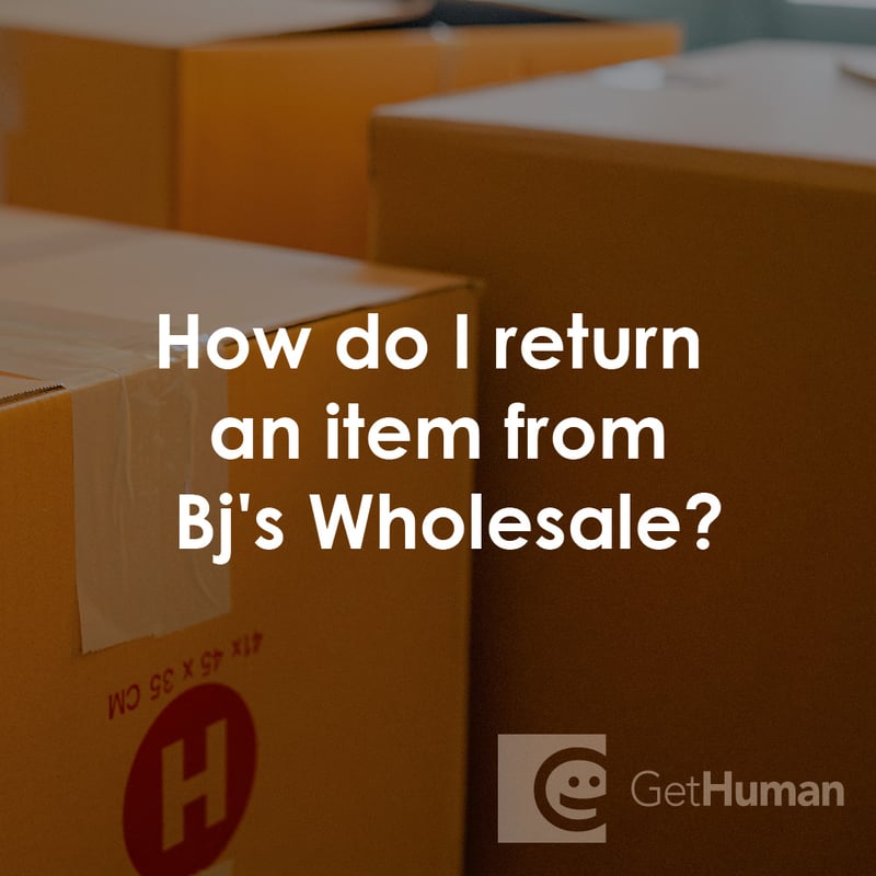 How Do I Return an Item from Bj's Wholesale?