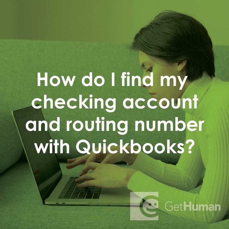 How Do I Find My Checking Account and Routing Number with QuickBooks?