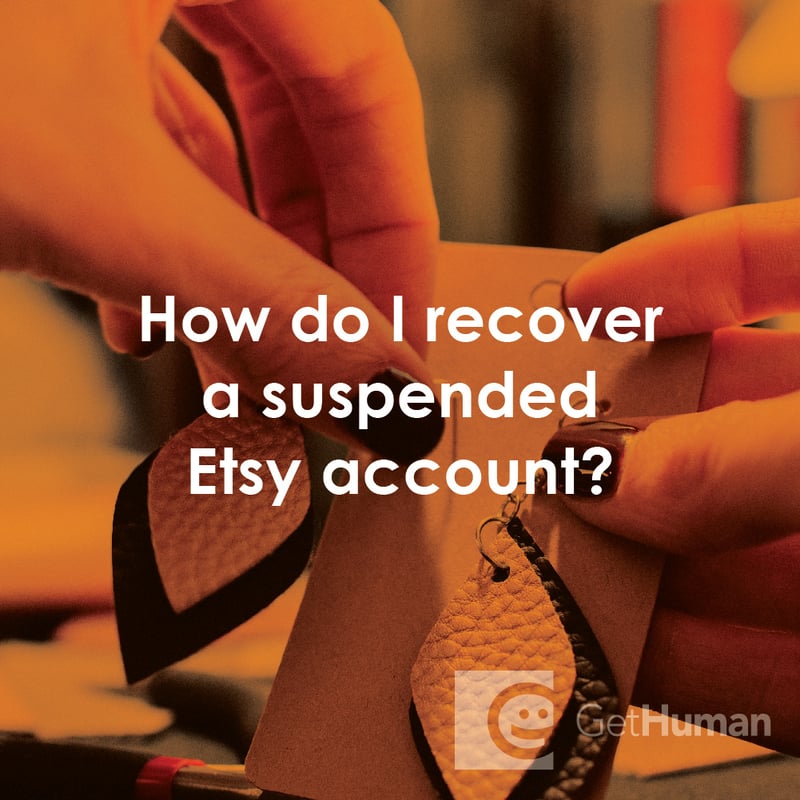 How Do I Recover a Suspended Etsy Account?